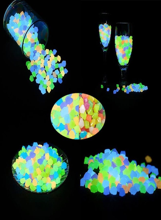 chic style 200PCS Glow Stones Pebbles, Gardening Luminous Glow Stones Rocks Outdoor Decor Glowing Water Fish Tank Gravel - Image 1